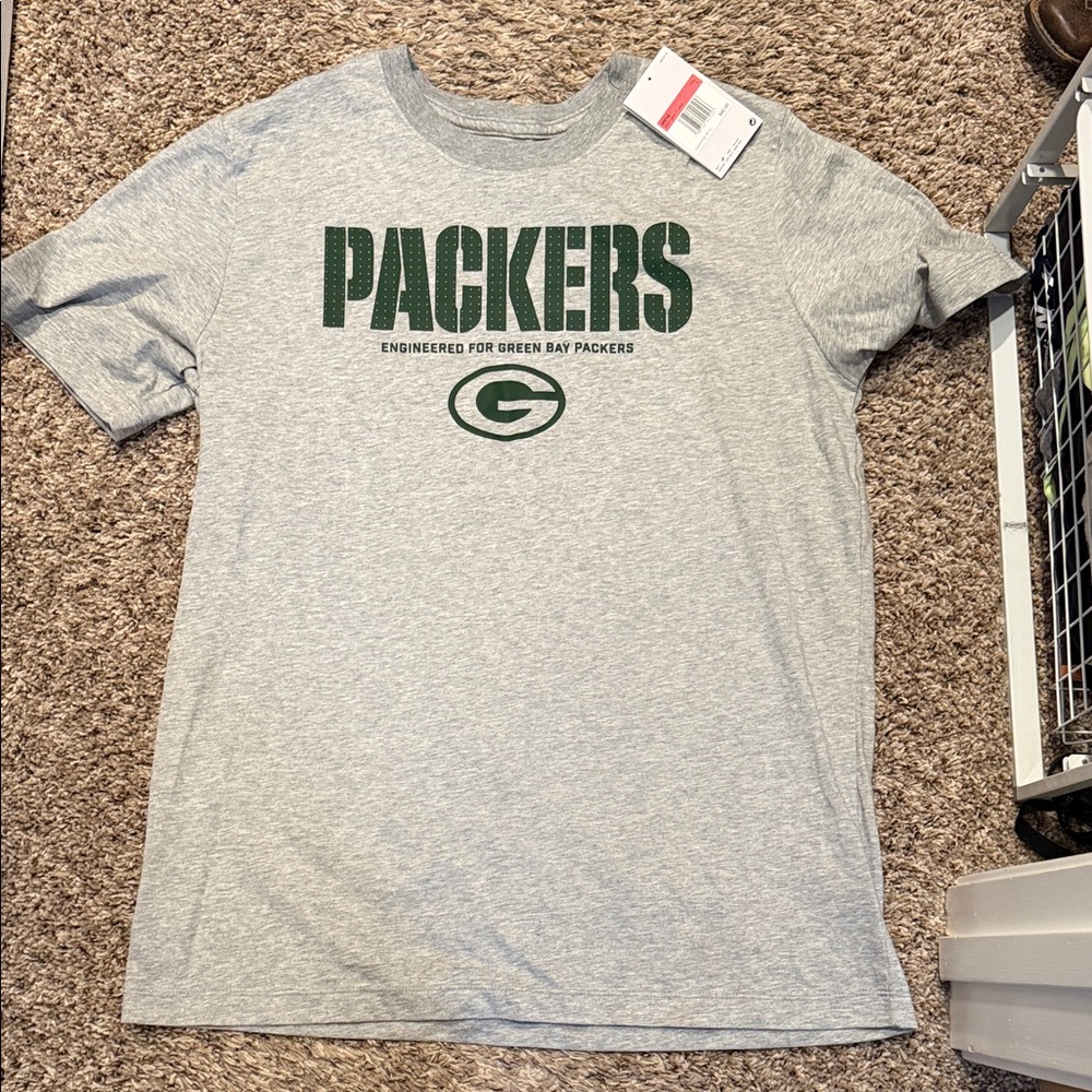 NWT Gray Packers Short Sleeve Tee